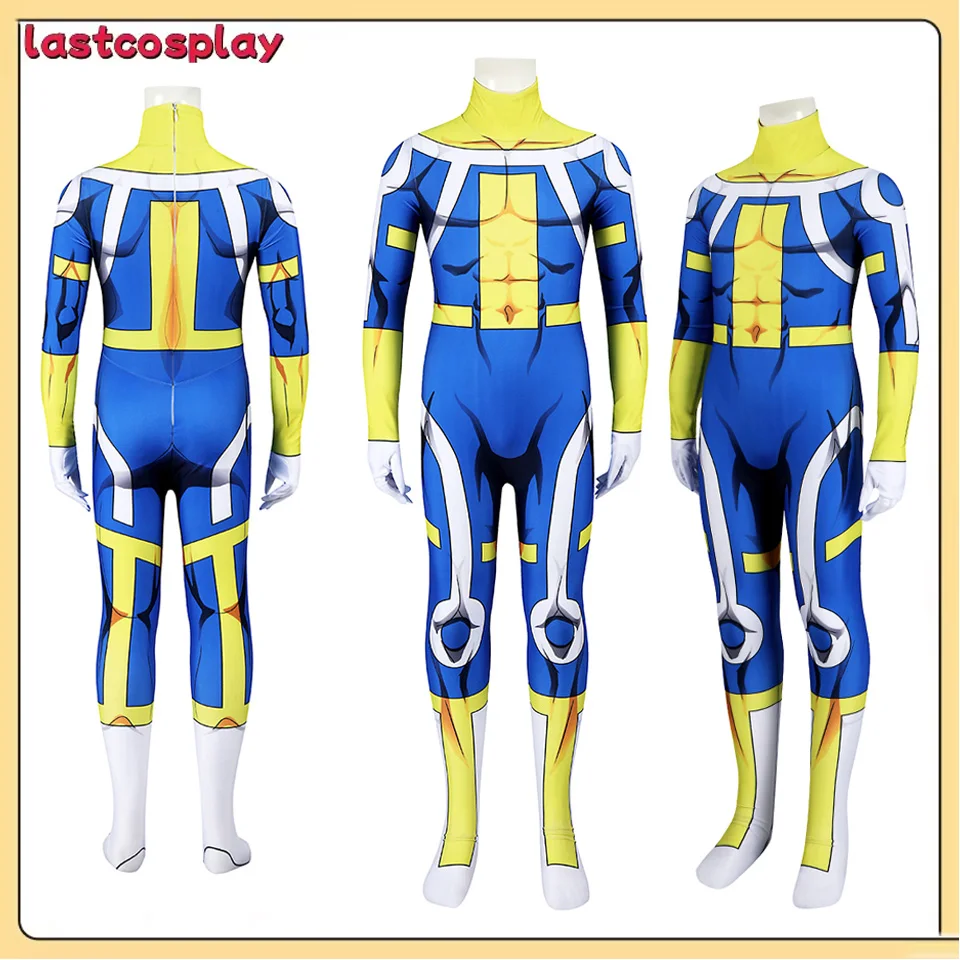 

Cartoon Invincible Kids Cosplay The immortal Jumpsuit Children Bodysuit Halloween Carnival Party Roleplay Disguise Costume Suit