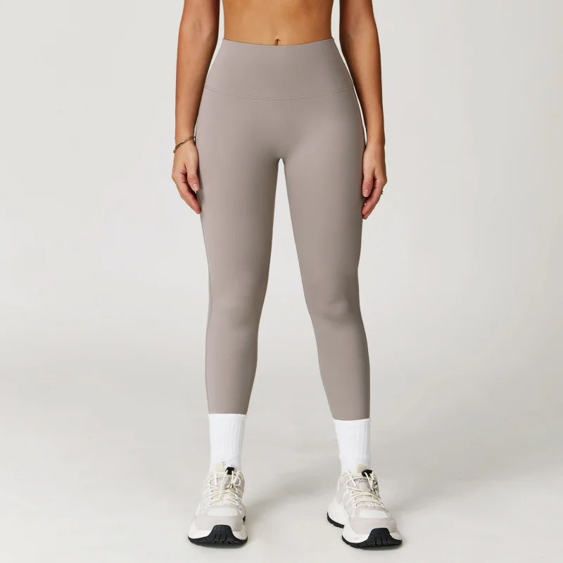 BIANHUI Nude Feel Yoga Trousers High Waist Hip Lift Slim Skinny Pants Sportswear Woman Gym Fitness Running Workout Leggings