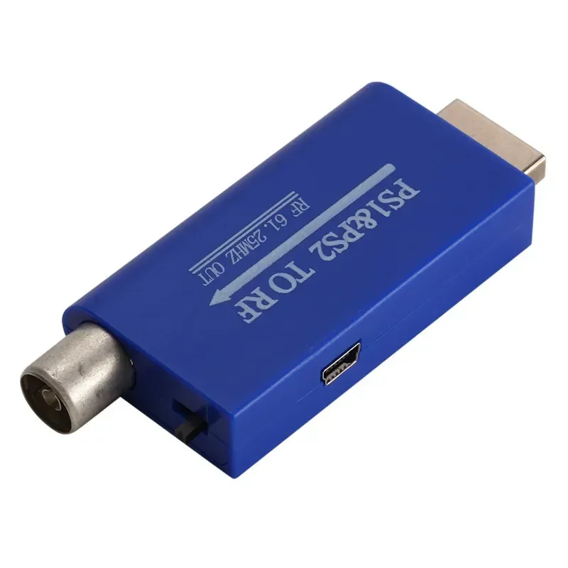 Convert PS1&PS2 Port To RF Cable, Old TV Closed Circuit Signal RF Converter, Can Be OEM
