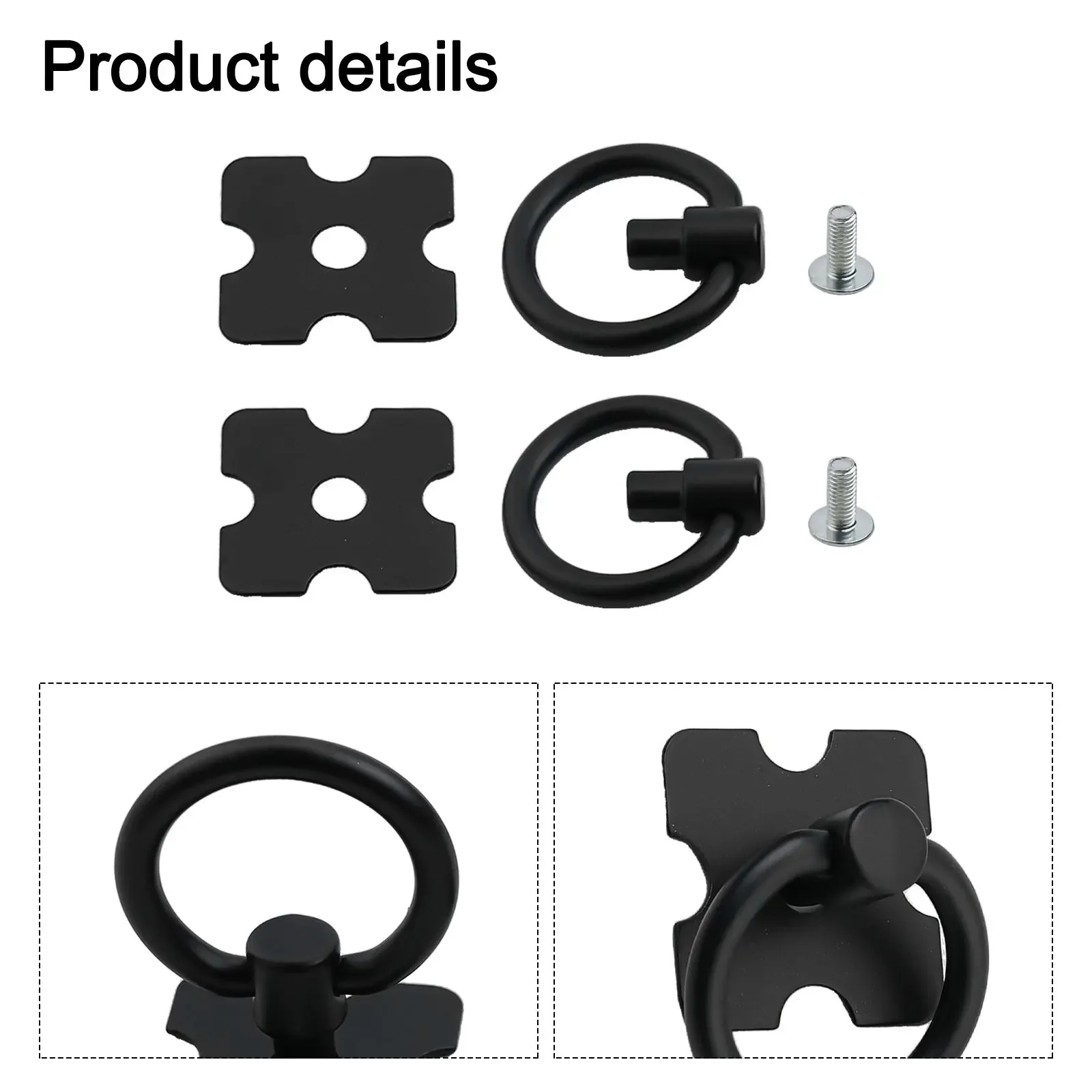 35mm Cabinet Hardware 2/4/10pcs Furniture Handles Drawer Knobs Pulls Accessories Black/silver Round Single Hole Household