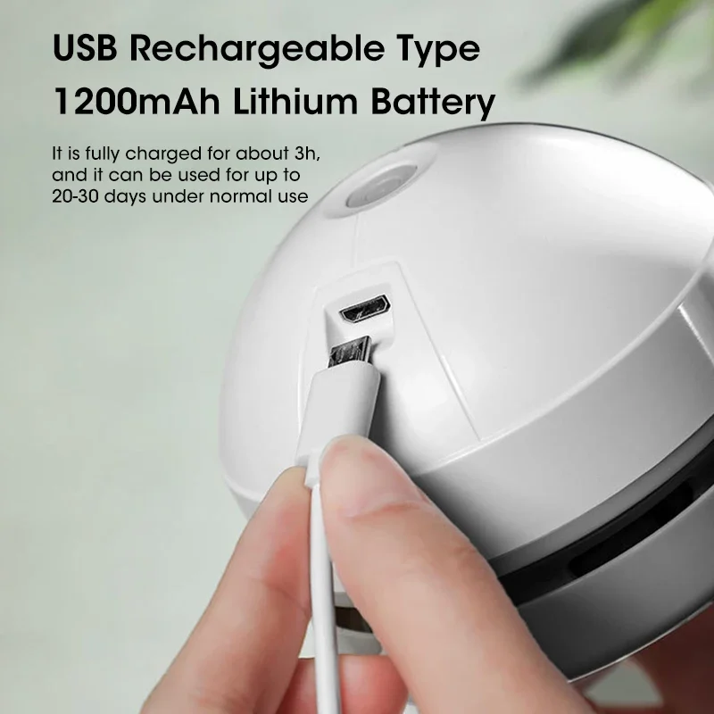 فرشاة تنظيف صغيرة لاسلكية هوفر روبوت هوفر USB قابلة لإعادة الشحن، فرشاة تنظيف حزام المكتب المنزلي ولوحة المفاتيح المكتبية ومنظف مريح
