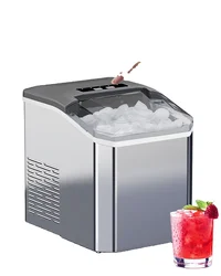 Ice Cube Maker New Automatic Fast Self Cleaning Countertop Ice Machine 24H Counter Top Ice Maker for Home Office Bars