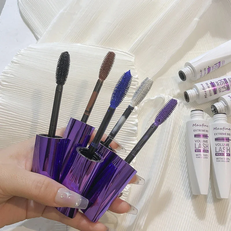 Colorful Mascara Lengthening Black Blue White Brown Lash Eyelash Extension Eye Lashes Brush Beauty Makeup Long-wearing Mascara