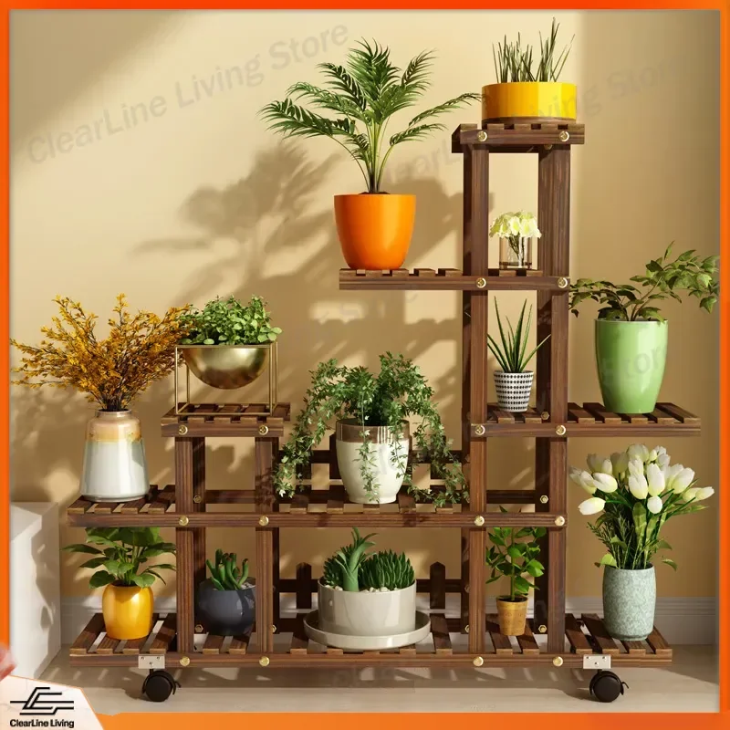 for Balcony Decorative Flower Rack Multi Layer Indoor Shelf Household Living Room Succulent Floor Flower Pot Rack Type A