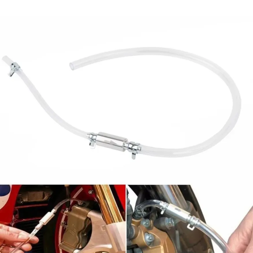 Motorcycle Car Hydraulic Clutch Brake Bleeder One Way Valve Hose Bleeding Tool Motorcycle Car Clutch Brake Bleeder Hose 1x