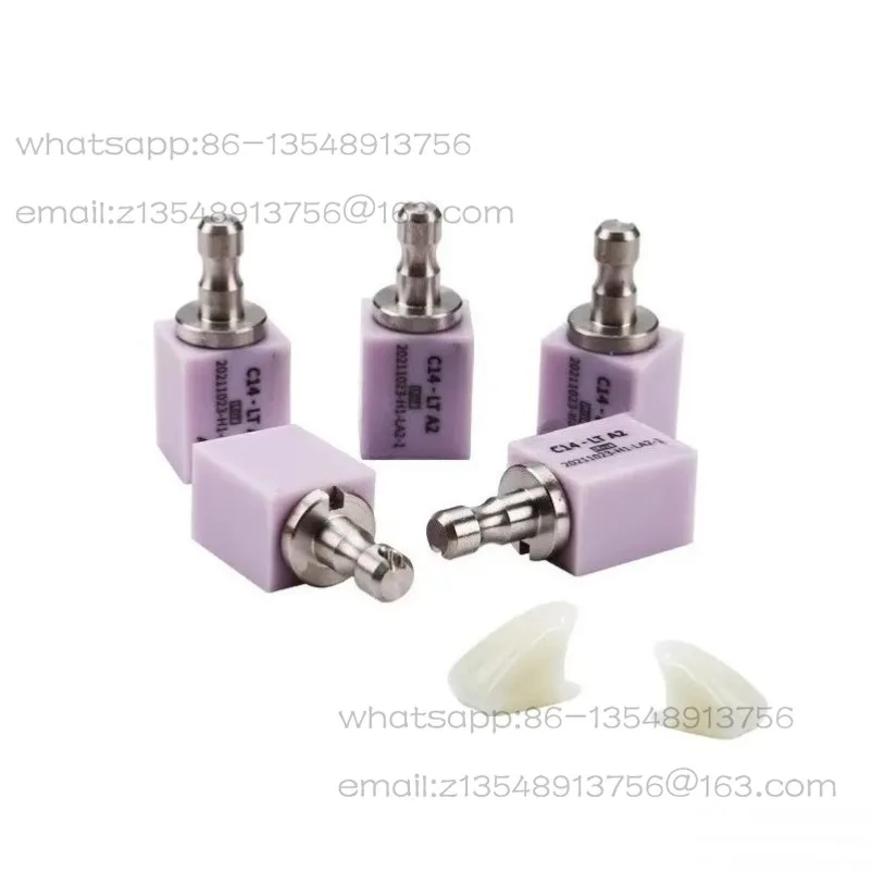 Lithium Disilicate Dental Translucency Materials, Ceramic Blocks, Dentistry Lab Materials, C14 CAD/CAM, 5 PCs/Box