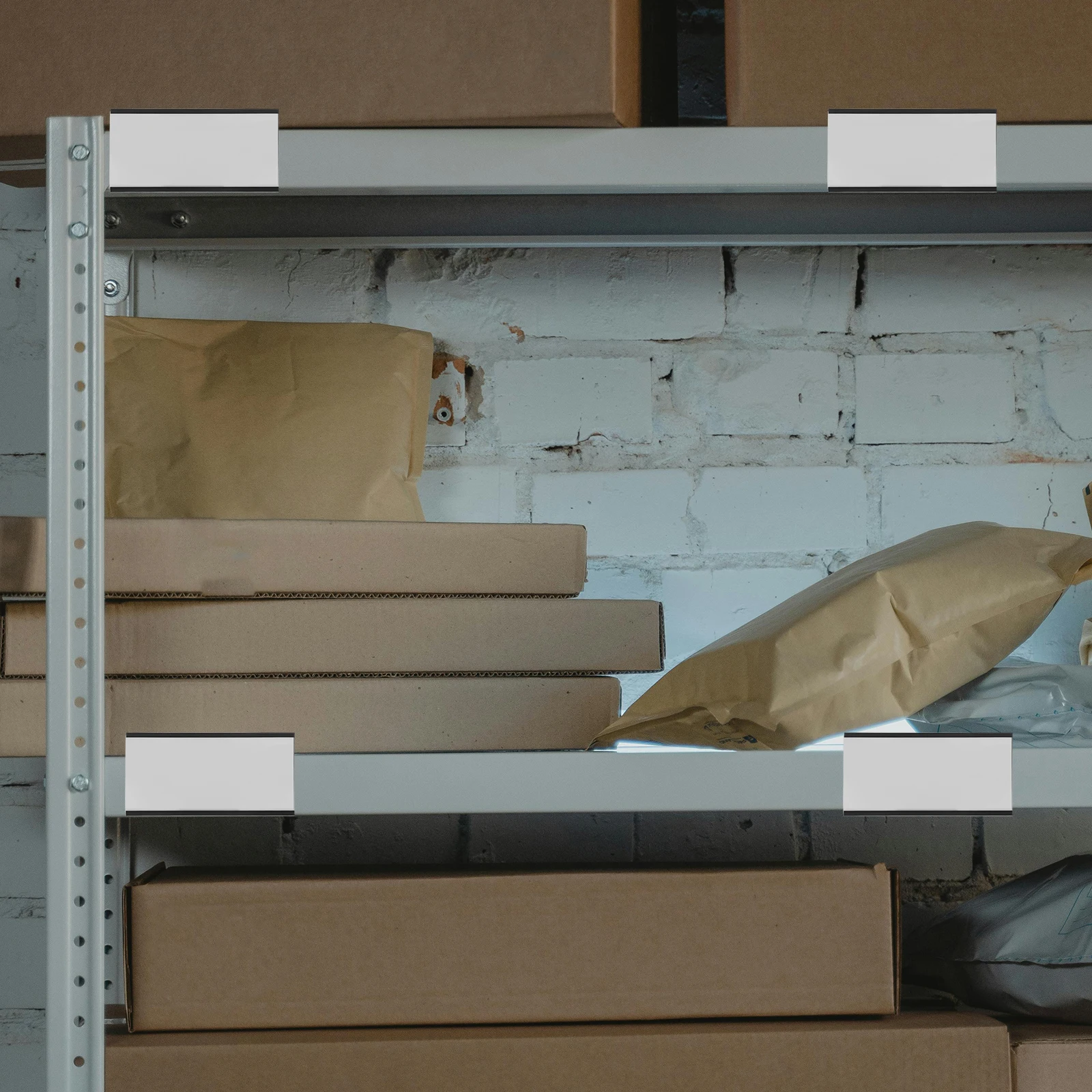 10Set Tempat Label Magnetik Sisipan Kartu Plastik Transparan untuk Kantor, Gudang, Rak, Pintu Kulkas, Label Nama Magnet, Label Harga