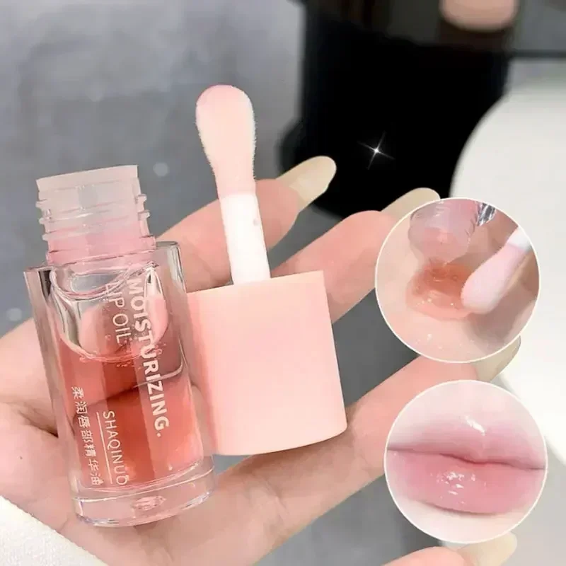 Moisturizing Honey Lip Gloss Fading Lips Lines Lips Care Essence Oil Transparent Grape Purple Lemon Green Nutritious Lip Oil