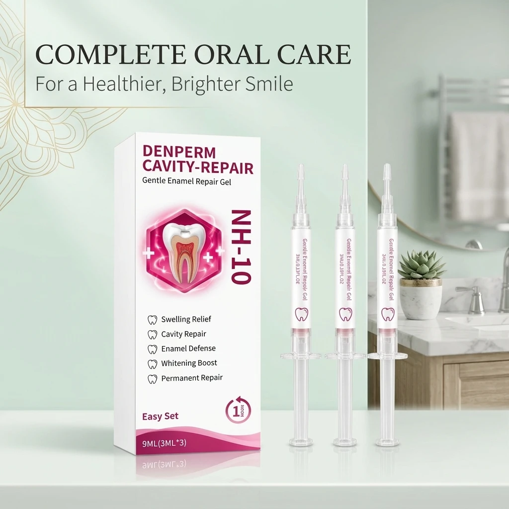 Cavity-Repair Natural Enamel Filling Gel Cavity Prevention Oral Care Gel Repair Damaged-Enamel Enamel Remineralization Gel