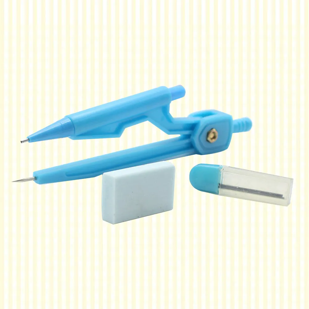 3Pcs Precision ABS Compass Set with Propelling Pencil Holder Screw Design for Math Geometry Drafting Student Use Case