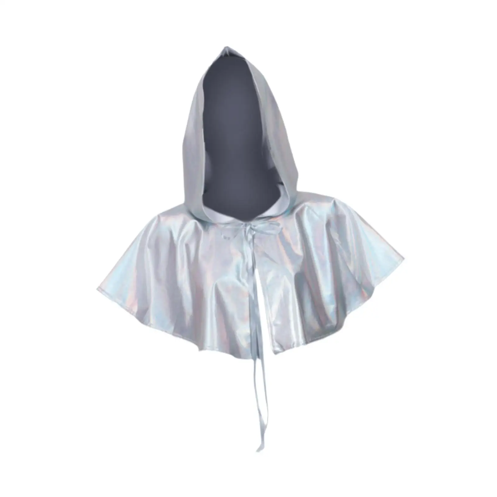 Hooded Short Cape Sleeveless Decor Vintage Style Comfortable Poncho Cosplay Cloak for Party Supplies Men Gifts Women Festive