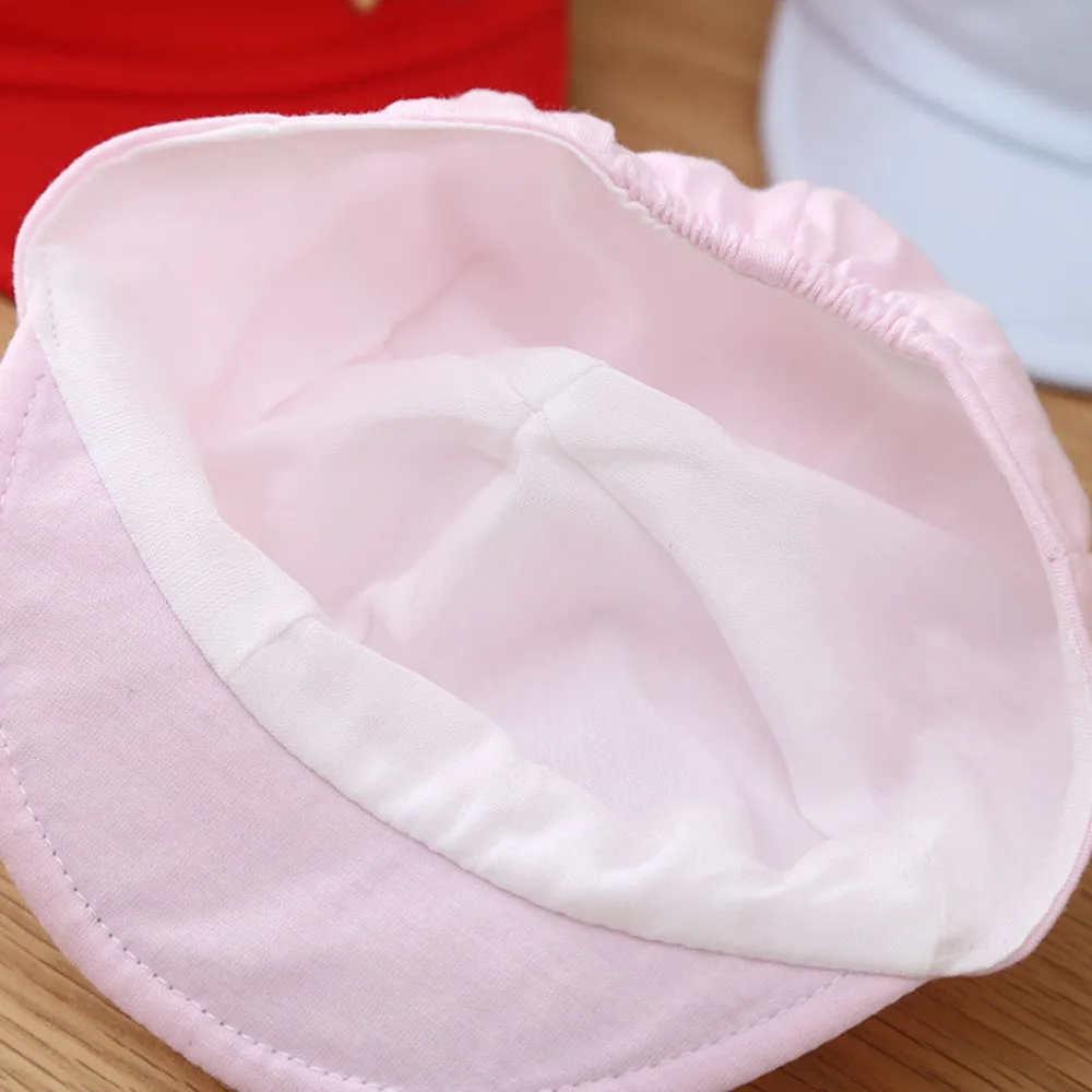 Ins Korean Baby Soft Eaves Caps 0-3 Months Spring And Summer Thin Sun Protection Baby\'s Hats