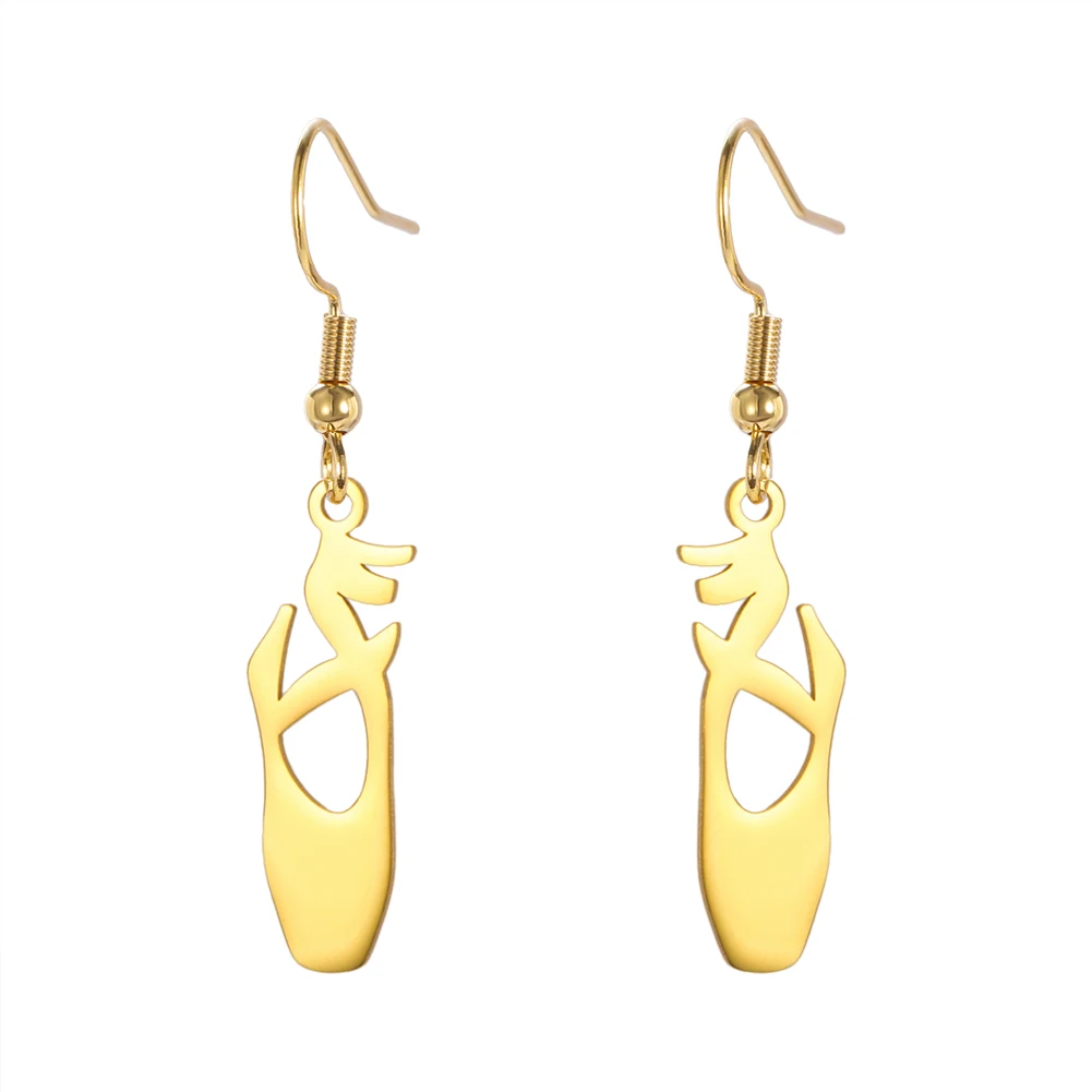 

Kkjoy Ballet Shoes Earrings for Women Girls Elegant Ballerina Stainless Steel Jewelry Ballet Dancer Gift