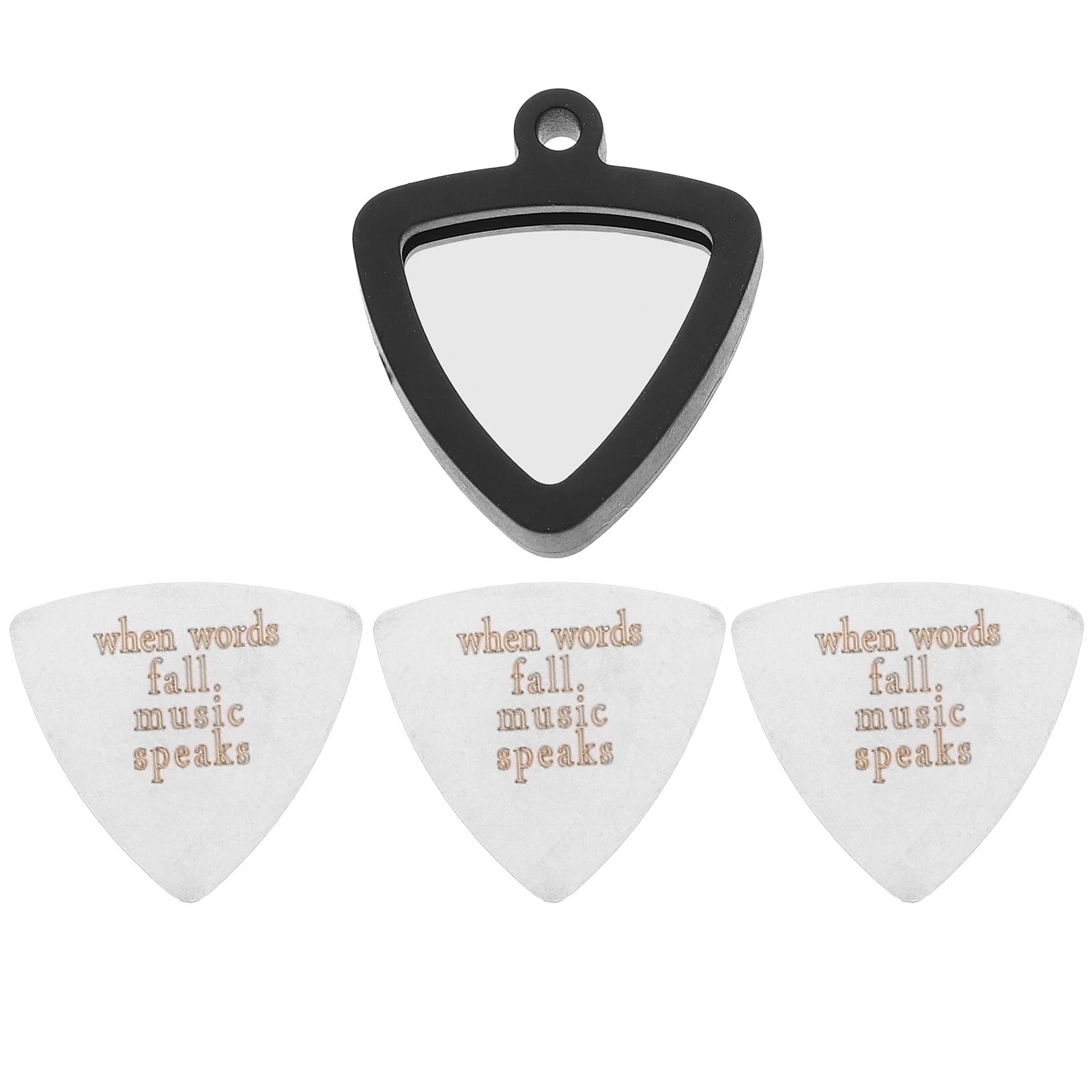 

3 Pcs Guitar Pick Picks Acoustic Folk Bass Electric Gadgets Plectrum Clip Clamp