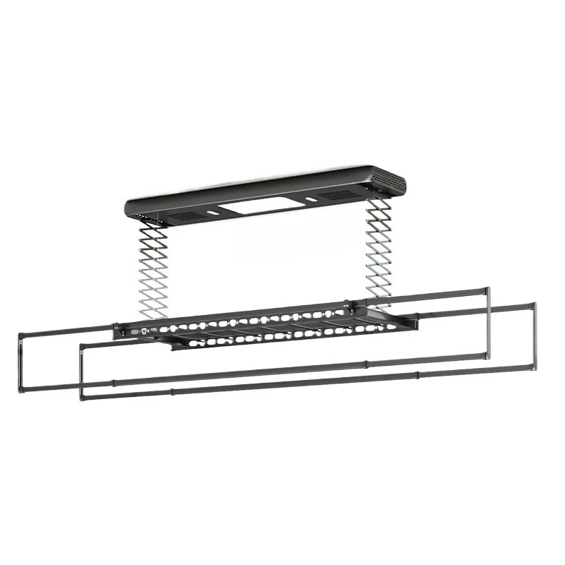 Invisible electric clothes hanger, retractable, liftable, remote-controlled, automatic and intelligent