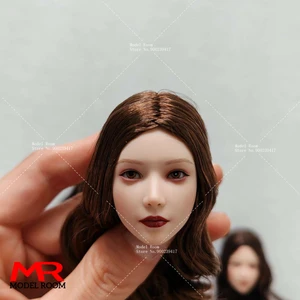 1/6 escala Anime Girl Ojeros móviles Cabeza Sculpt Trasplant Talling Model Fit 12 '' Soldado Figura de acción pálida Figura Muñecas de cuerpo Muñecas 8 Mejores ventas 1 6 Sculp de cabeza femenina - №2