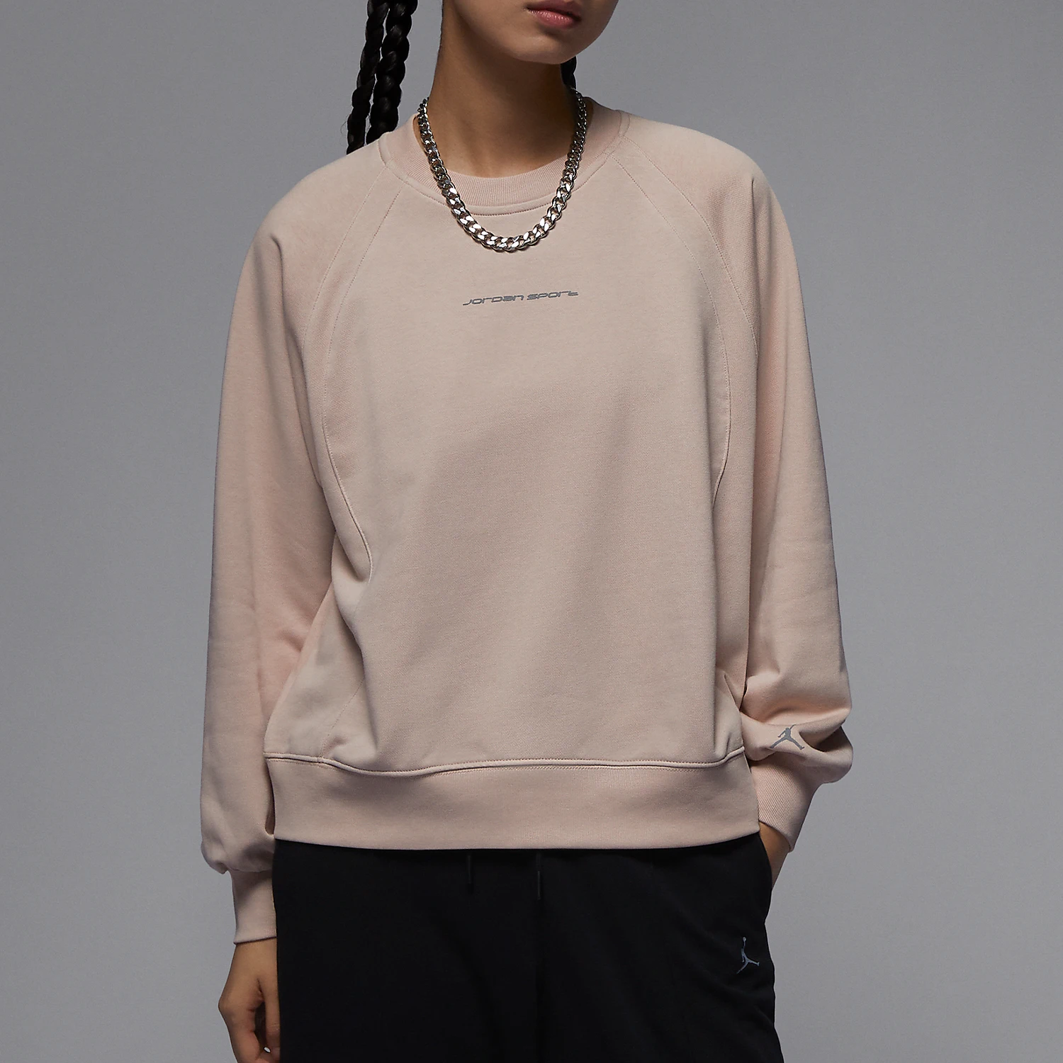 

Оригинальный женский вязаный дышащий свитшот Nike Jordan с круглым вырезом FN5123-207