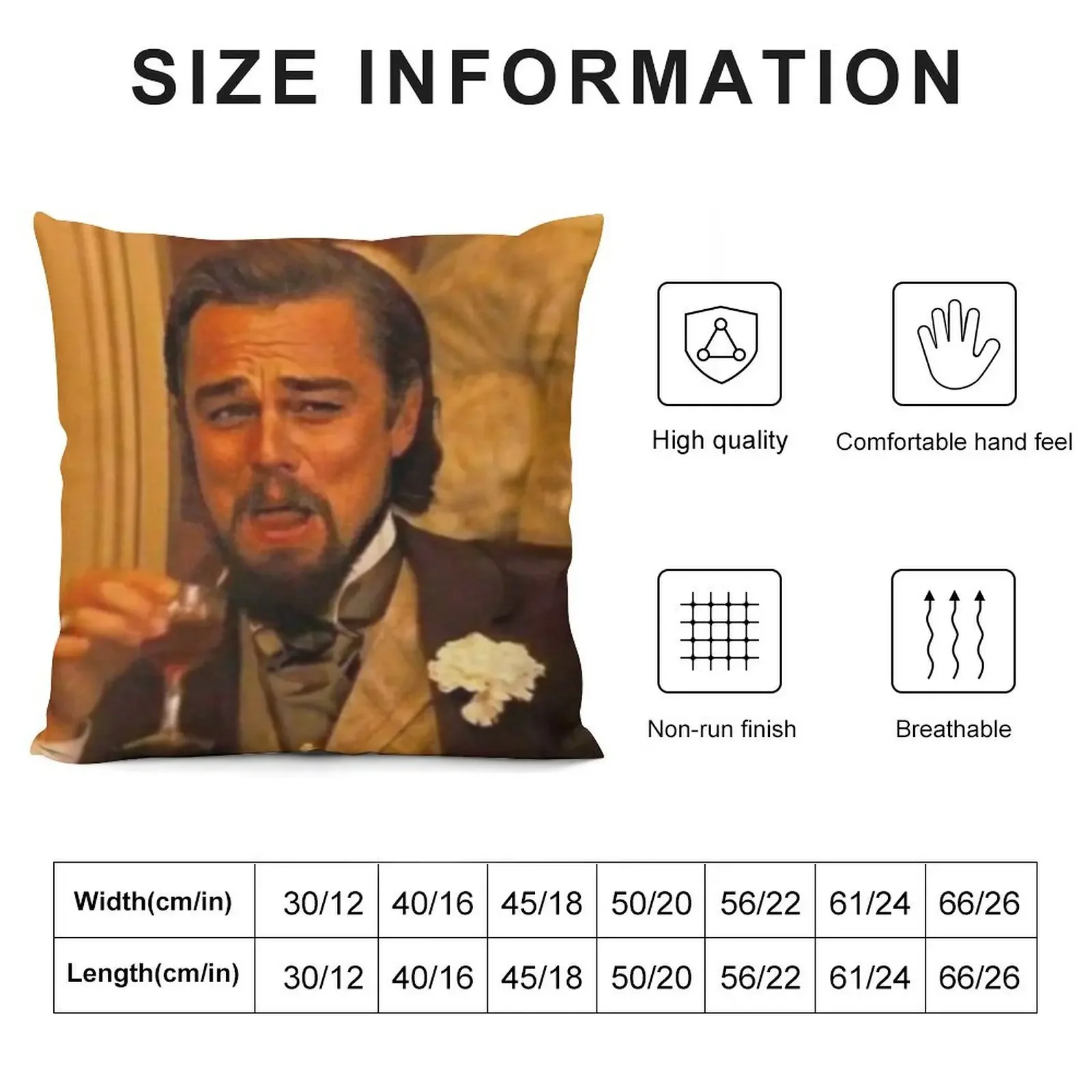 Leonardo DiCaprio Django Laughing 2020 new-style Throw Pillow Decorative Cushions For Living Room Luxury Pillow Case pillow