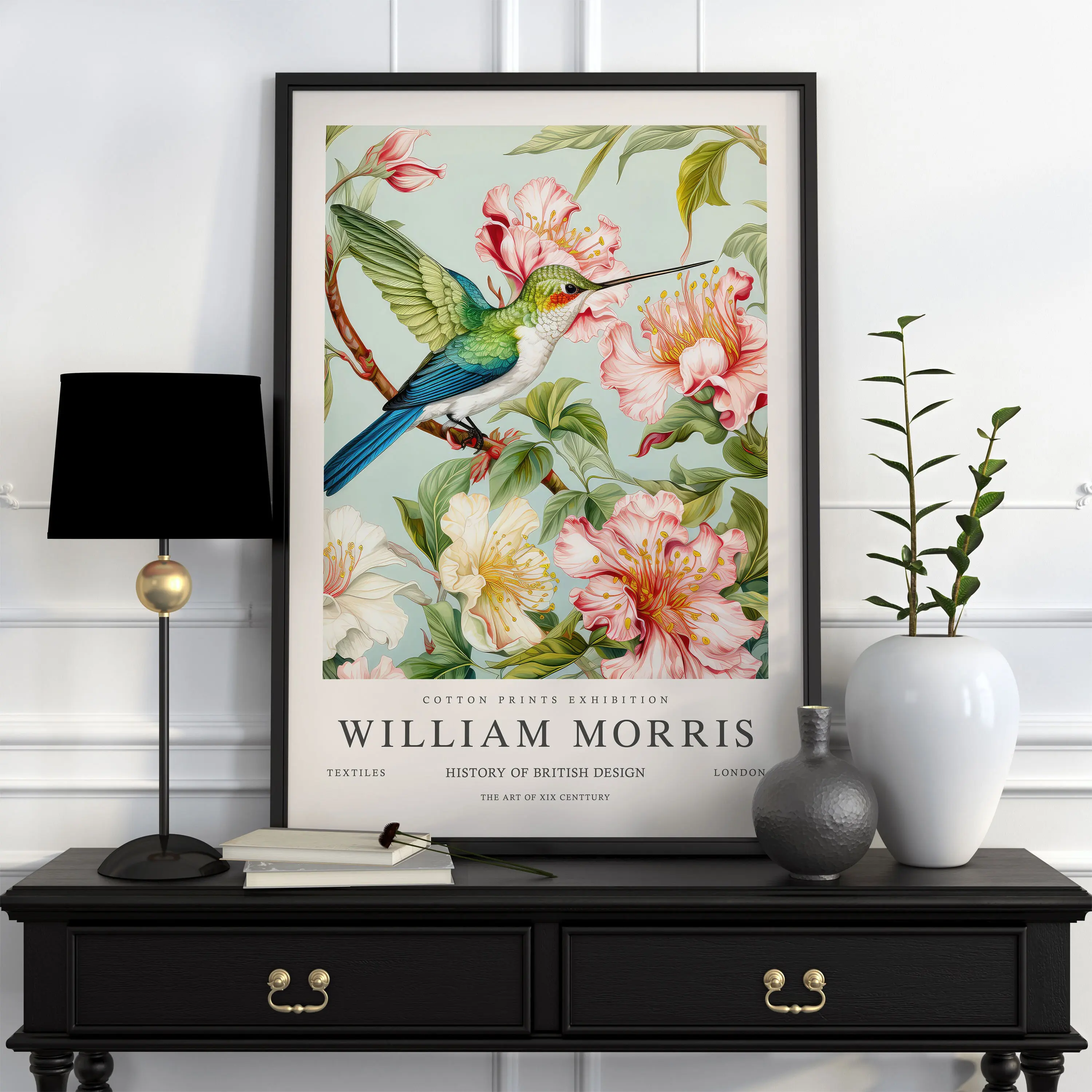 Neutral William Morris Poster Picture Botanical Animals Canvas Prints Vintage Wall Art Decorations for Living Room Exhibition