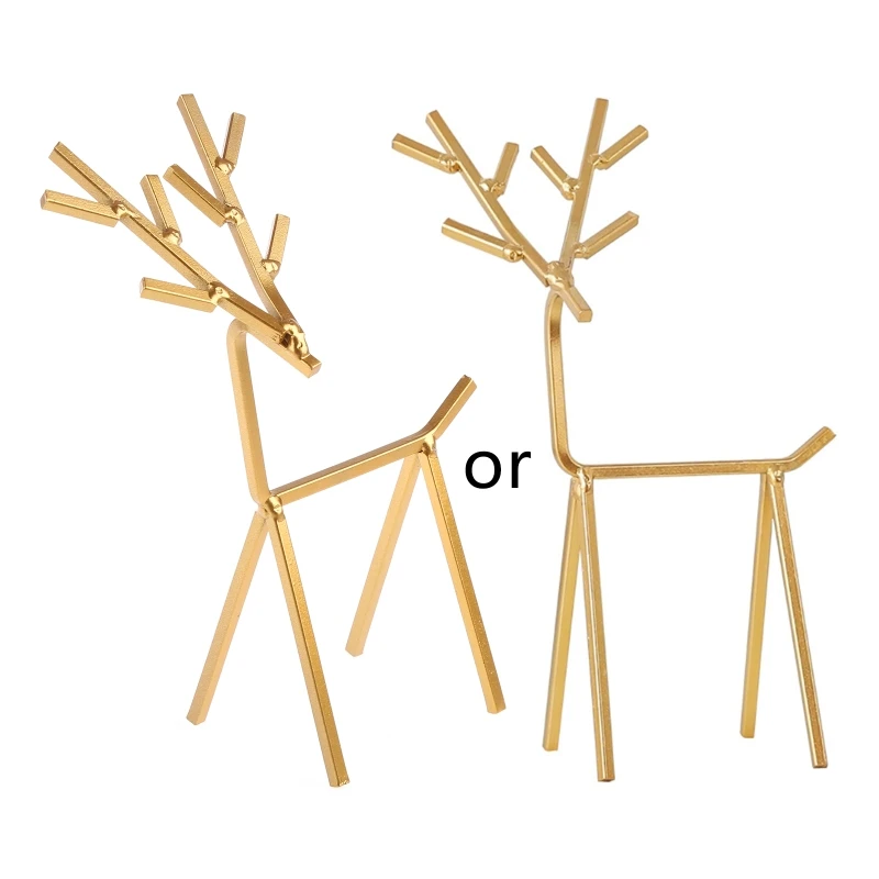 Dustproof Jewelry Display Rack Deer Necklace Earring Holder Modern Jewelry