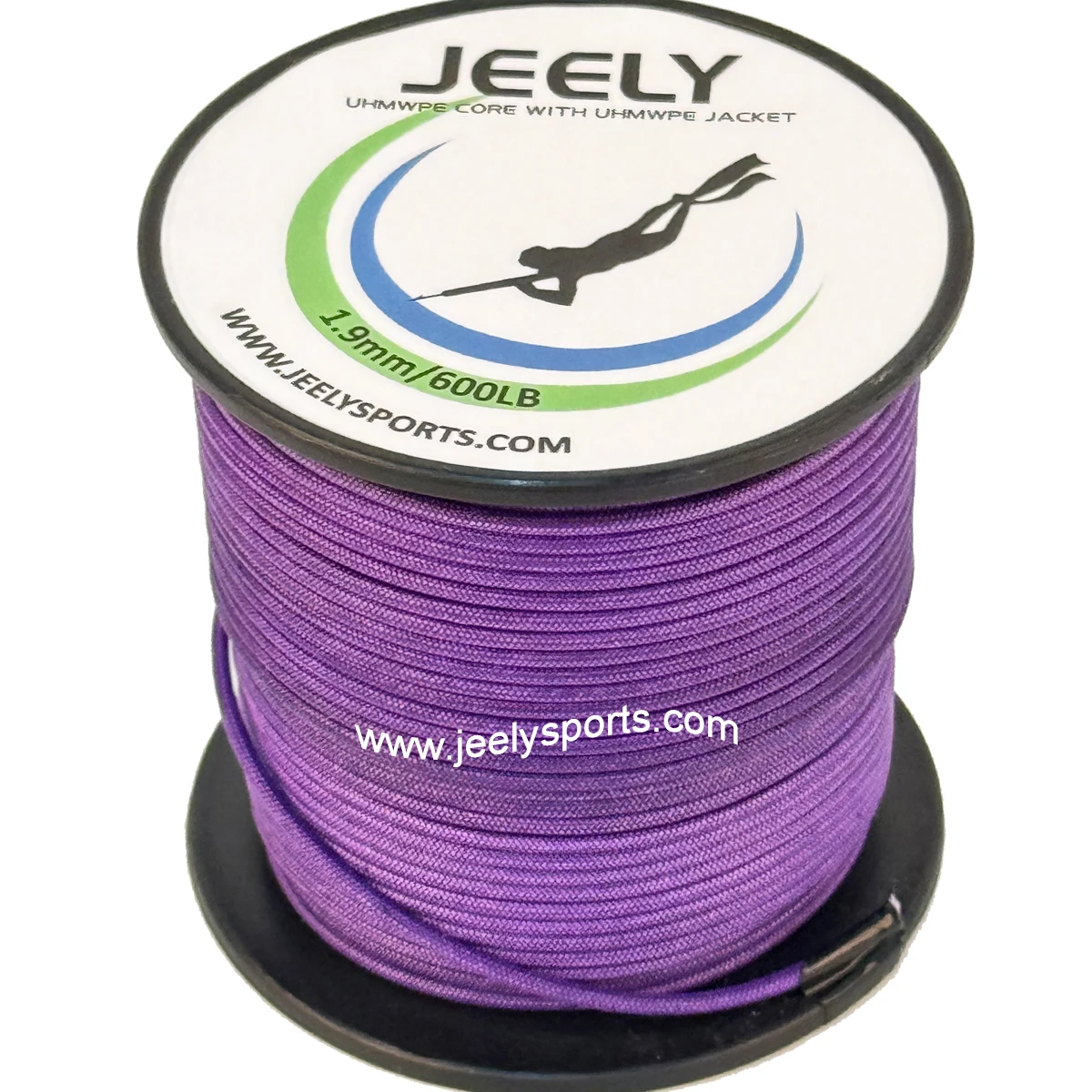 Jeely 50m 1.9mm 600lb UHMWPE Jacket Rope Spearfishing Line