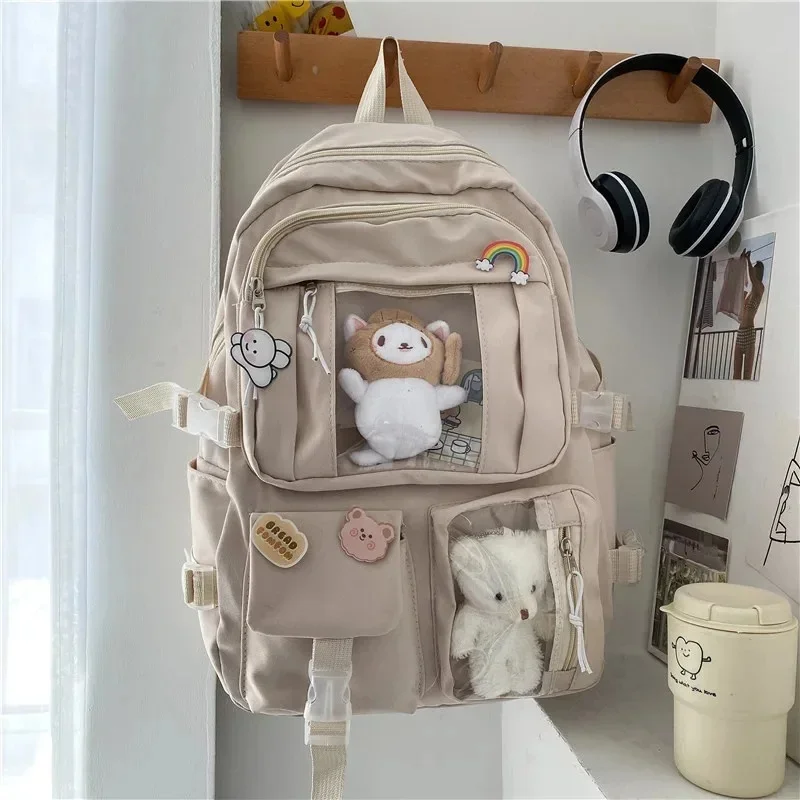 Girls Large Capacity Cute Backpack Unique Design Student Backpack For Daily School Bag For Fashionable Lightweight