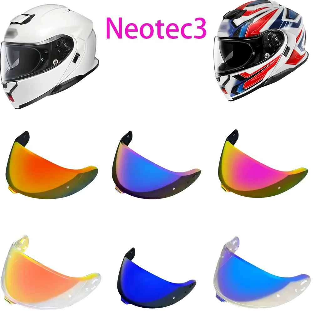 SHOEI Neotec3 CNS-3C用バイザー フェイスシールド 日よけレンズ オートバイヘルメット用 防風 交換可能バイザー 交換用