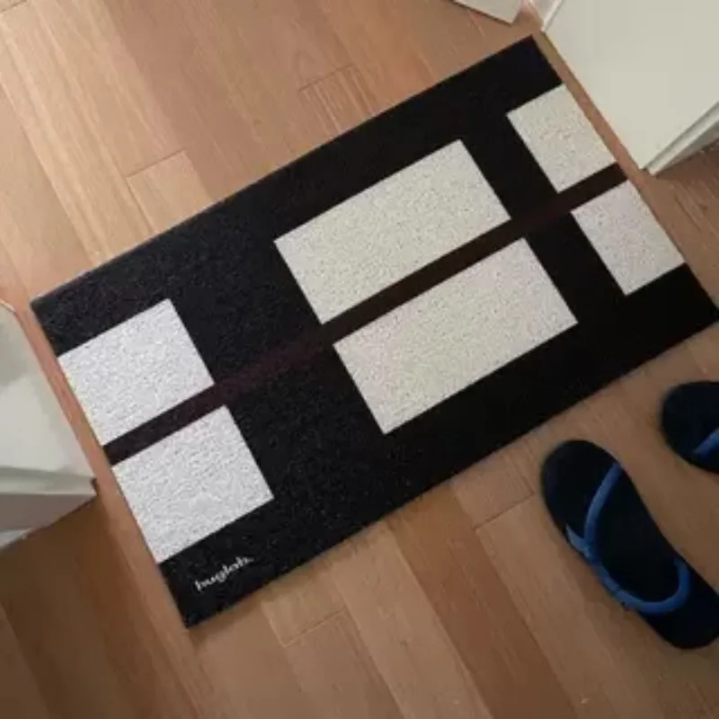 Original design, home door floor mat rubbing foot pad door silk ring dirt-resistant dust removal can be cut extra thick square