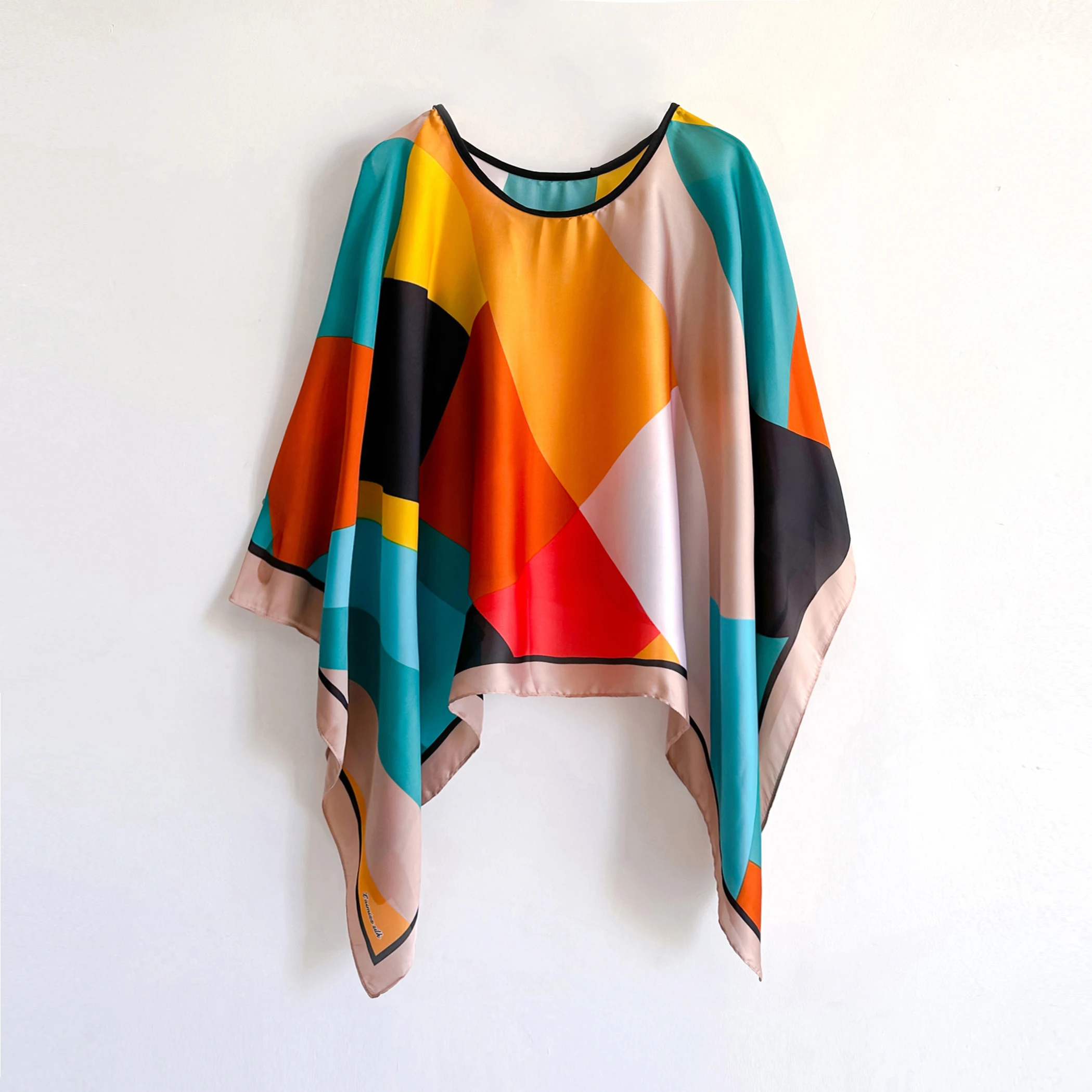 Cobertura de biquíni de chiffon para mulheres, blusa solta, protetor solar, poncho confortável, praia, estampa sexy da moda, quente, verão, 2024