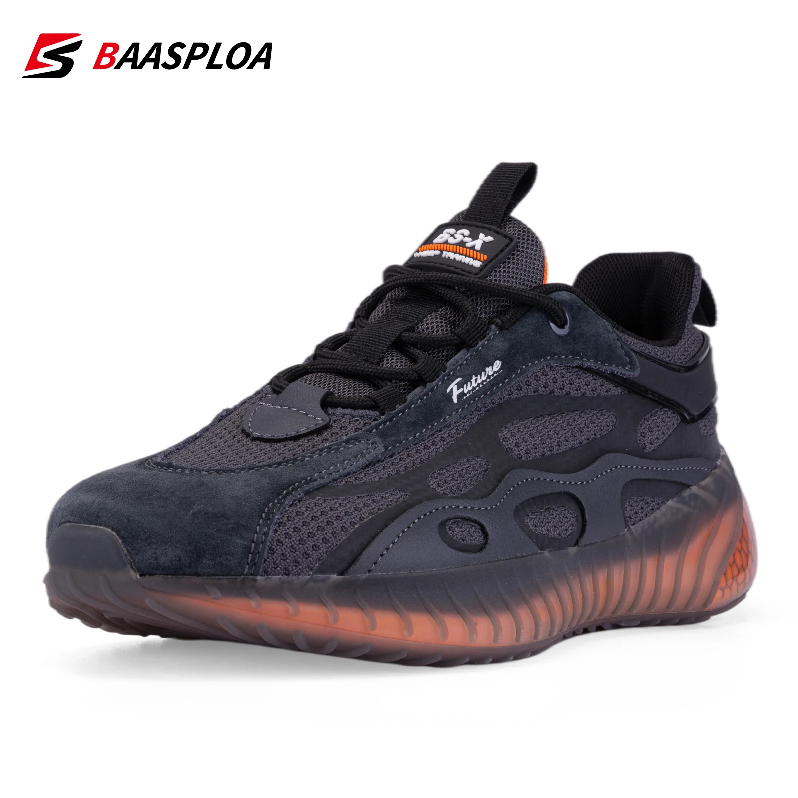 Baasploa 2023 New Men\'s Fashion Sneaker Comfortable Mesh Walking Shoes Breathable Sneaker Sport Zapatos De Hombre