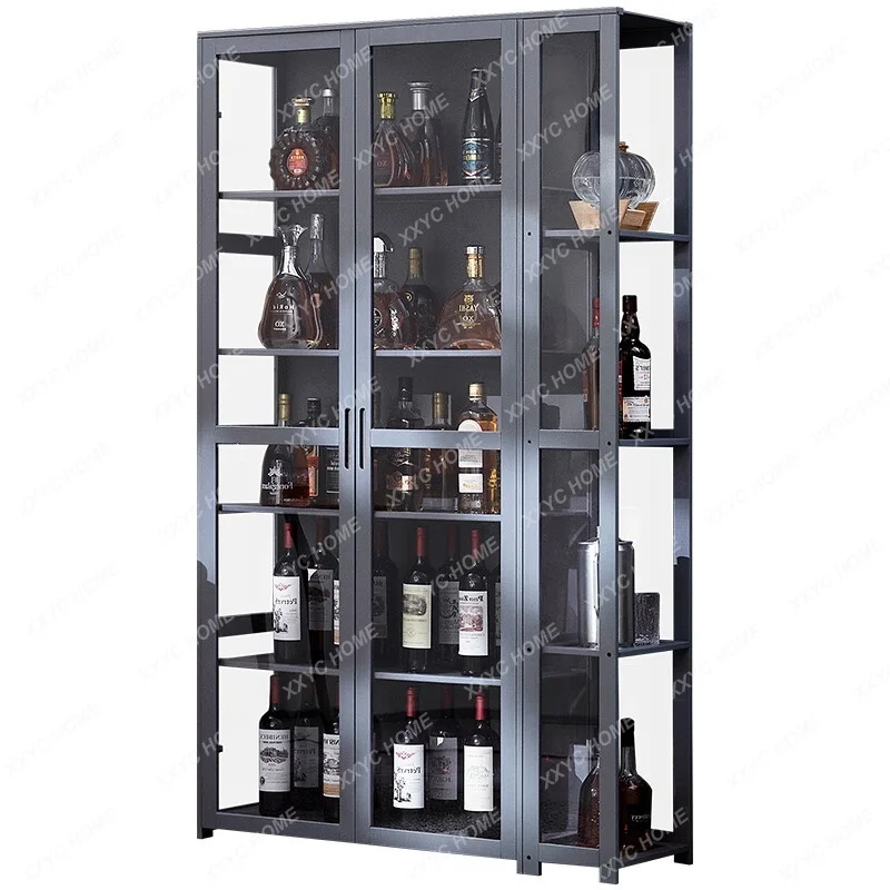 Liquor Display Wine Cabinets Living Room Commercial Storage Wall Wine Cabinets Modern Simplicity Botellero Vino Furniture QF50JG