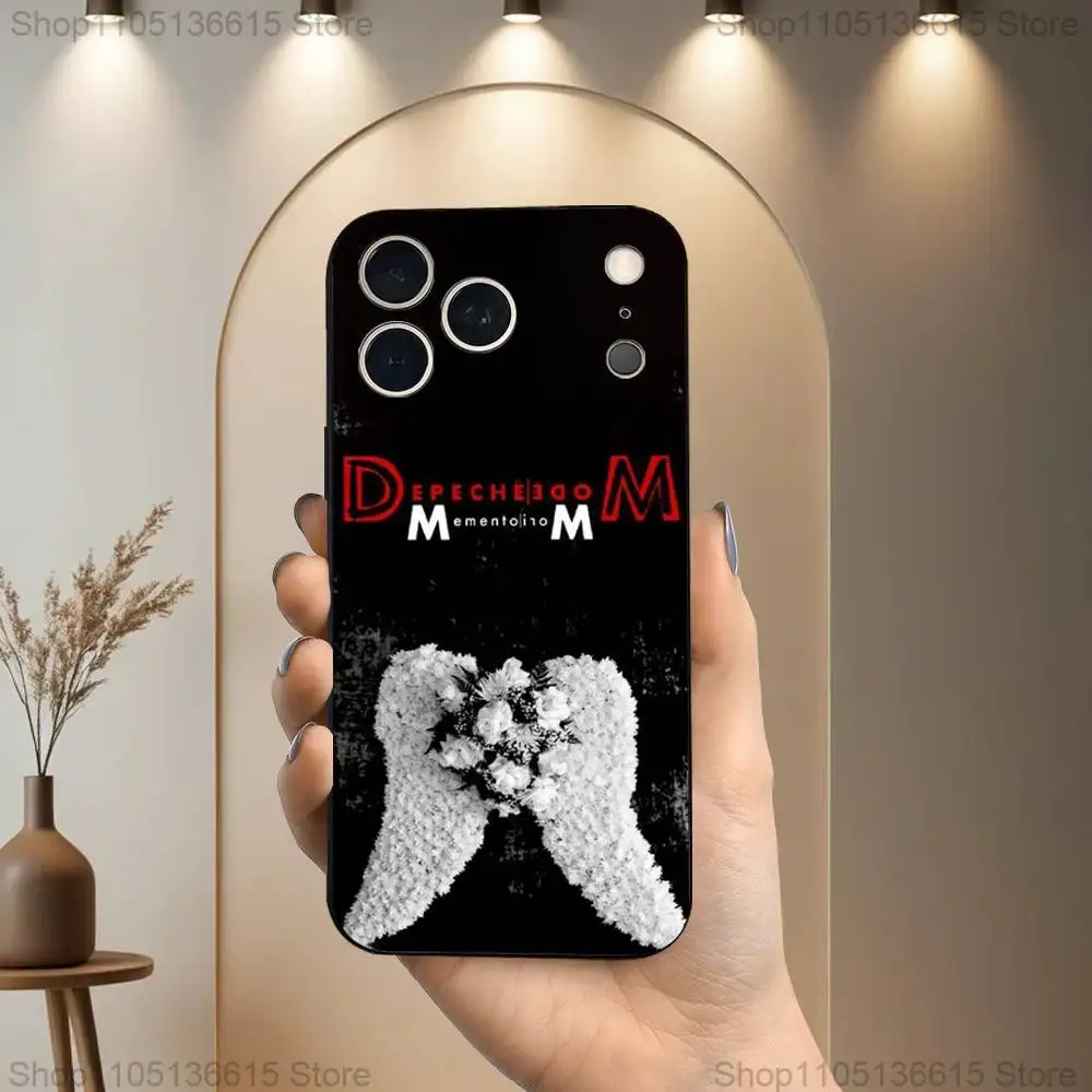 バンド D-デペッシュ・モードズ iPhoneケース iPhone 17,16,15,14,13,12,11 Plus,Pro Max,XS,X,XR,SE,Mini,8,7対応 ソフトシリコン ブラックカバー