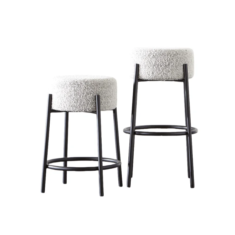 بسيط الشمال كرسي طويل الساق مصمم الحديثة الاسترخاء حفلة فاخرة القهوة مقعد مرتفع شخصية Taburetes دي بار الأثاث #5