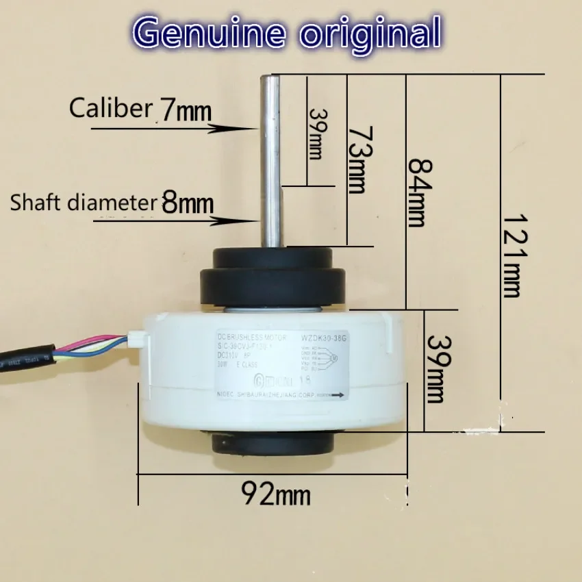 

Applicable to Mitsubishi / Daikin / Hitachi air conditioning indoor DC motor SIC-39CVJ-F130-1 WZDK30-38G