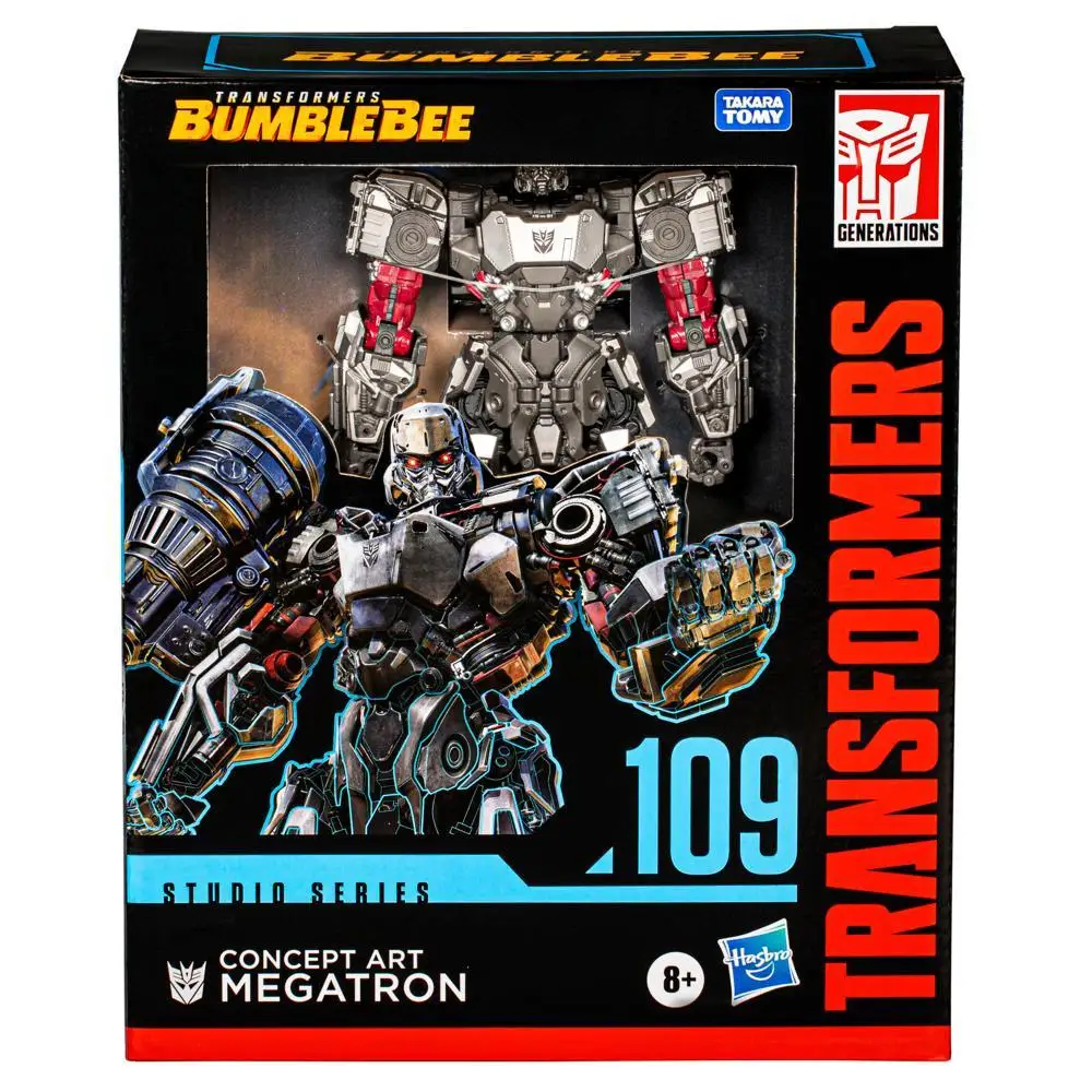 Transformers Studio Series Leader Transformers: Bumblebee 109 Concept Art Megatron 8.5 بوصة، 8+