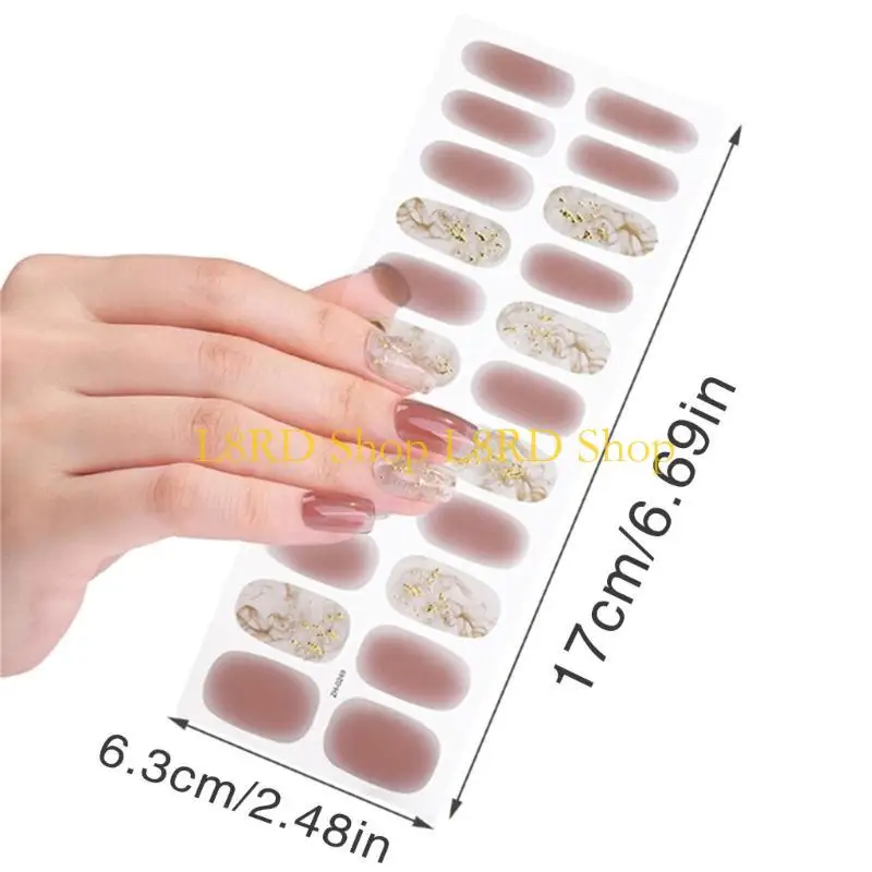 L8rd nagellak strips volledige wraps nagelstickers zelfklevende nagelstickers voor vrouwen en meisjes manicure diy