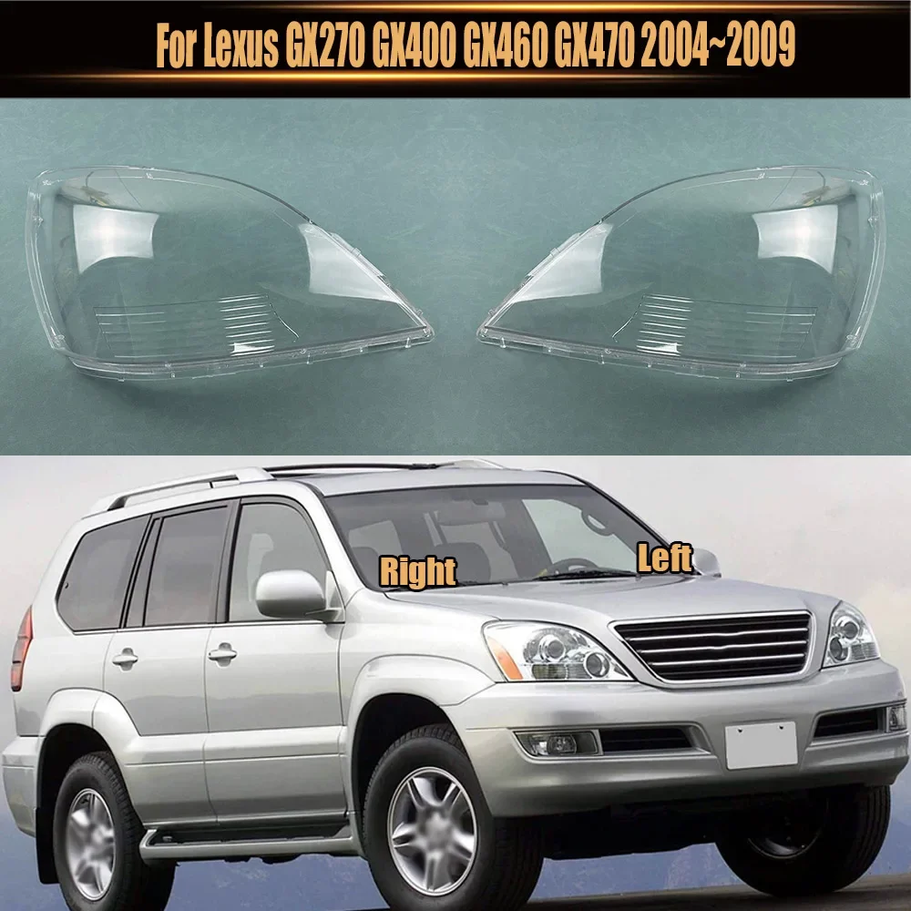 

Для Lexus GX270 GX400 GX460 GX470 2004 ~ 2009 корпус фары прозрачная крышка фары абажур линза из плексигласа