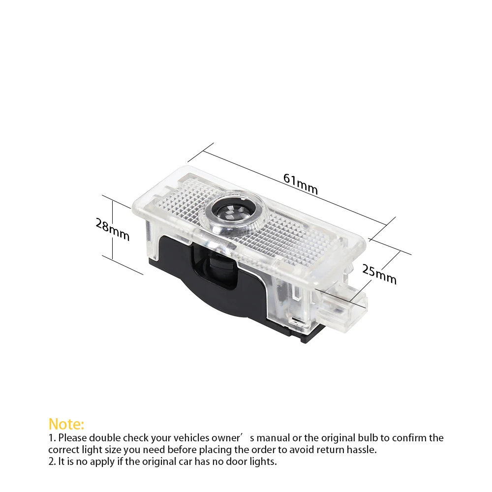 2PCS LED Car Door Ghost Shadow Welcome Logo Projector Light Accessories For Mercedes Benz CLA E Couple C207 A207 CLS C218 Class