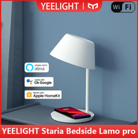 Yeelight Staria Bedside Lamp Pro Touch Dimming Support wireless phone charging Voice Control For Apple Homekit (ERP compliant)