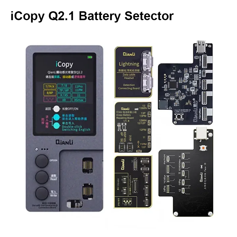 

Программатор Qianli ICopy Plus 2,2 True Tone для ремонта 7/8/8P/X/XR/XS MAX/13 Pro Max LCD/программатор для передачи вибрации EEPROM