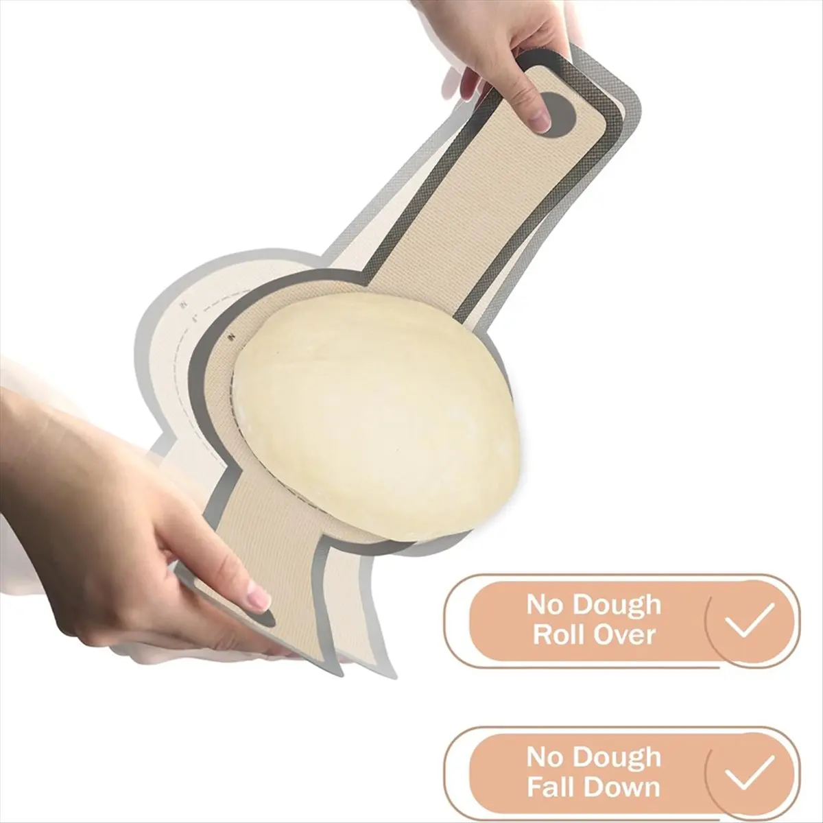 A75K Silicone Bread Sling for Dutch Oven, 2 PCS Non-Stick & Easy Clean Reusable Silicone Bread Baking Mat with Long Handles