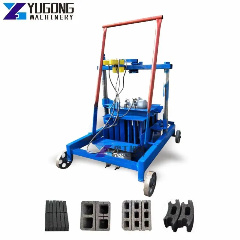 Diesel Engine Concrete Cement Block Making Machine Price Automatic Hollow Clay Brick Making Machinery for Sale