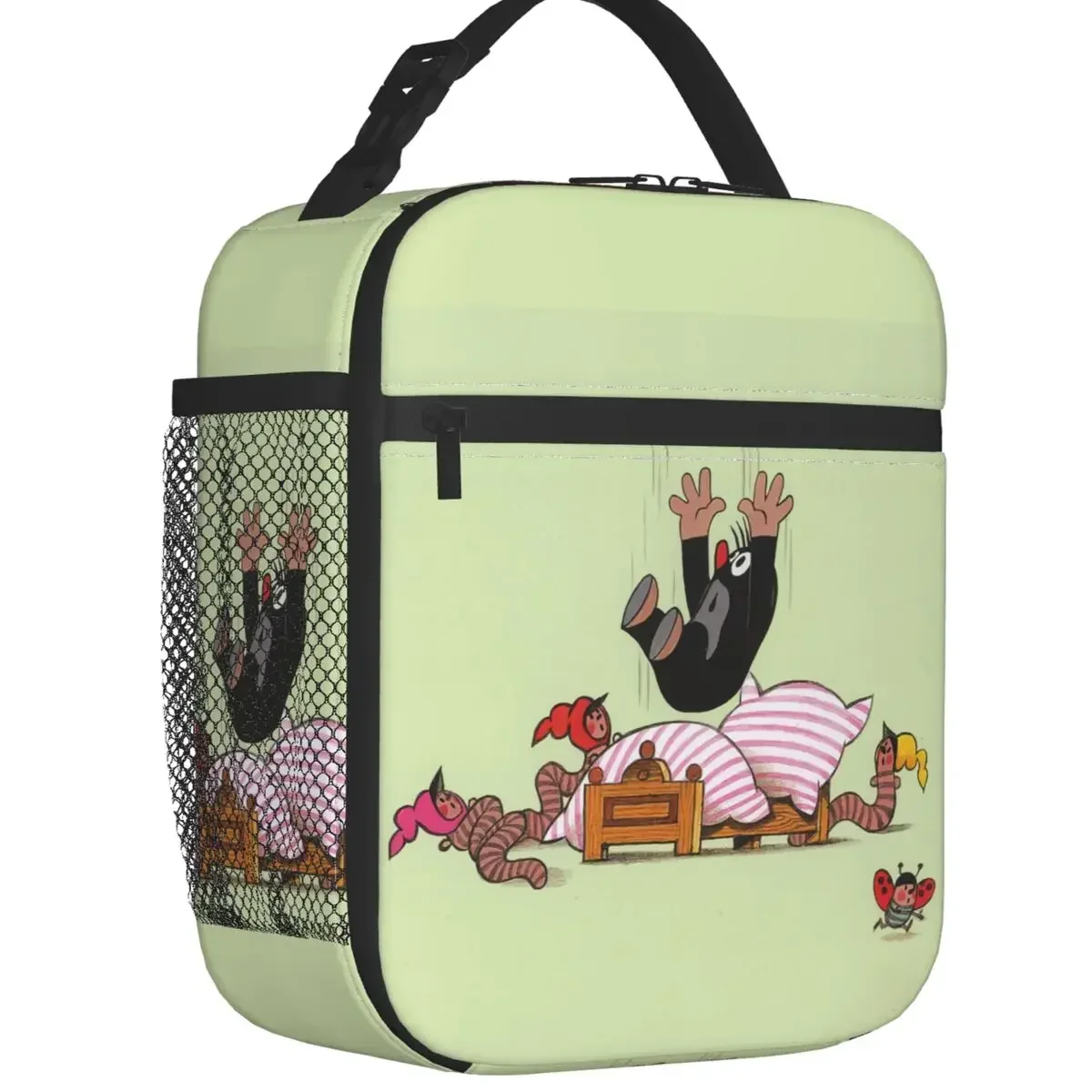 

Термосумка для обедов Mole Krtek для женщин, милая сумка-холодильник с изображением маленького Малуруфа, многоразовая, для еды, для кемпинга, путешествий