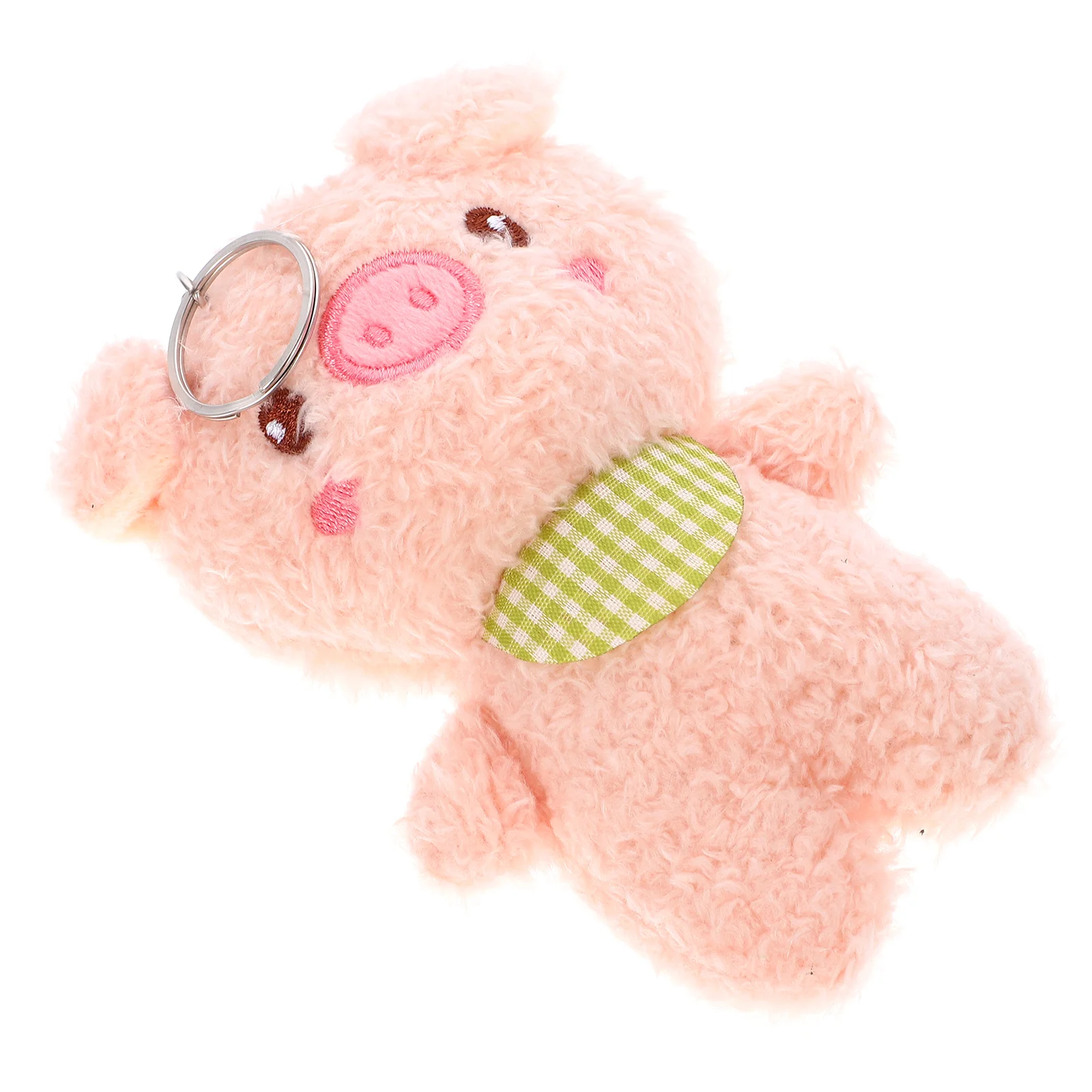

Hanging Chain Decorate Stuffed Pig Pendant Key Ring Fob Zinc Alloy Purse Decoration Keychain Bag