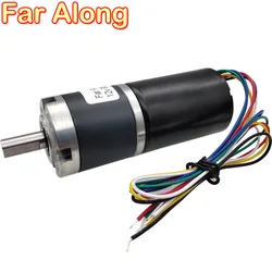 12V 24V DC Brushless Planetary Gear Motor 11 To 1540 RPM Adjustable Speed Reversible With Brake And Current Overload Protection