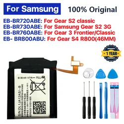 100% Da Bateria Original Para Samsung Engrenagem S2 3G R730 SM-R600 SM-R735 Bateria de Relógio Engrenagem S3 BR760 S2 Clássico R720 R732 Engrenagem S4 R800