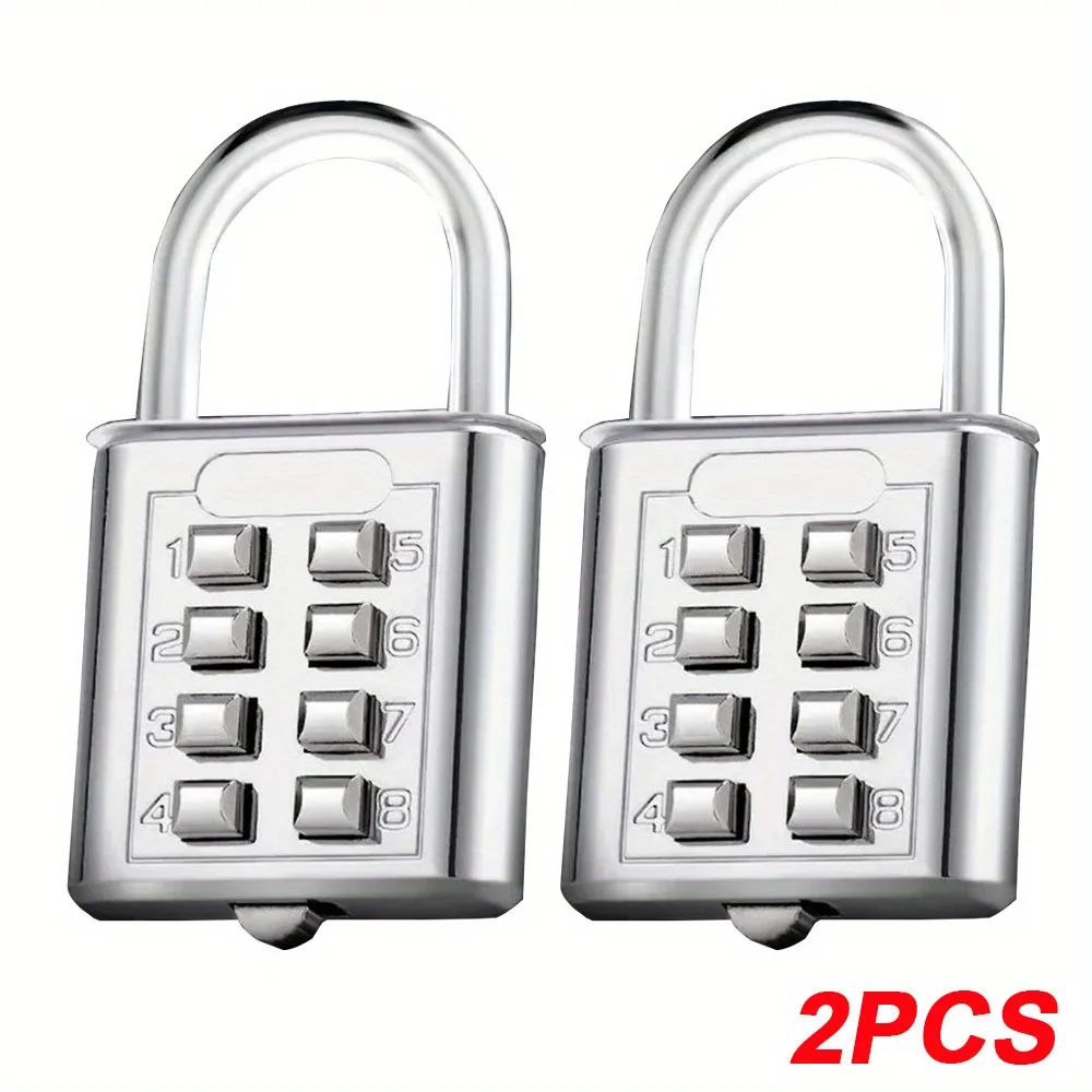 2pcs 8-digit Password Lock Set, Suitable For Luggage And Suitcases