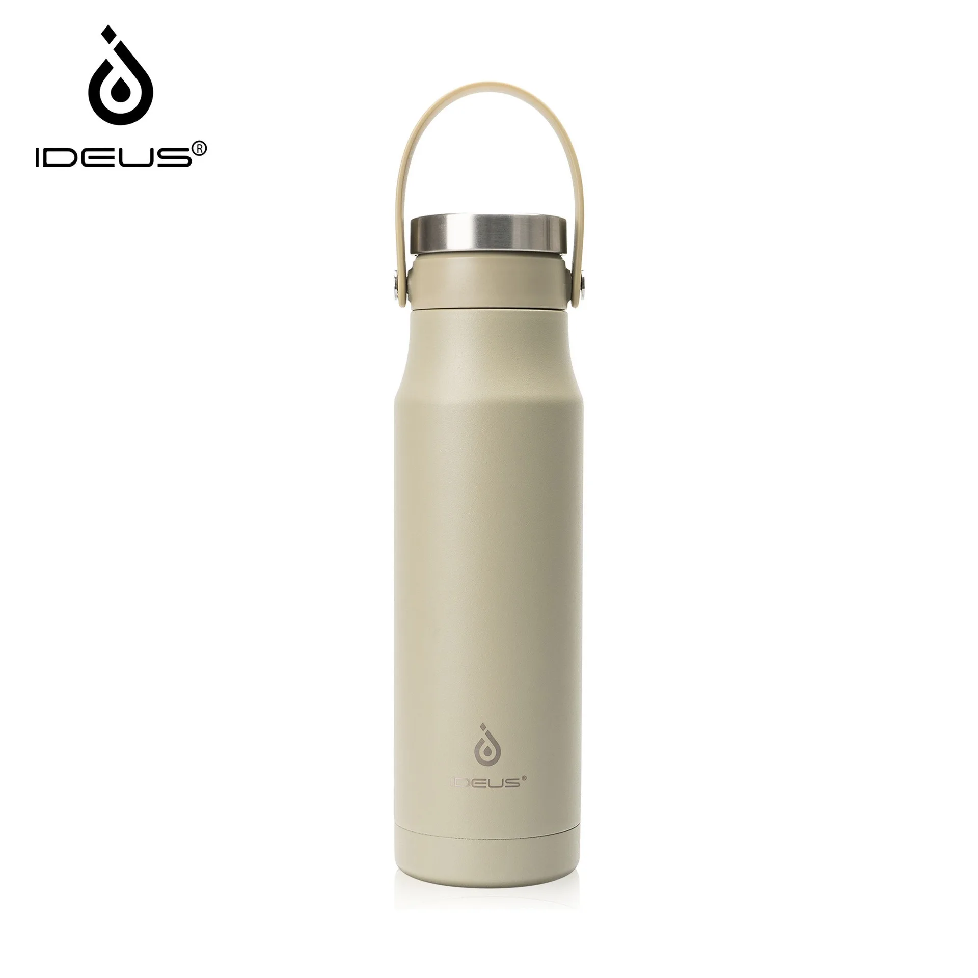 

ideus insulated stainless steel water bottle, 17 ounces (approximately 481.9 grams), covered leak-proof travel cup, suitable for