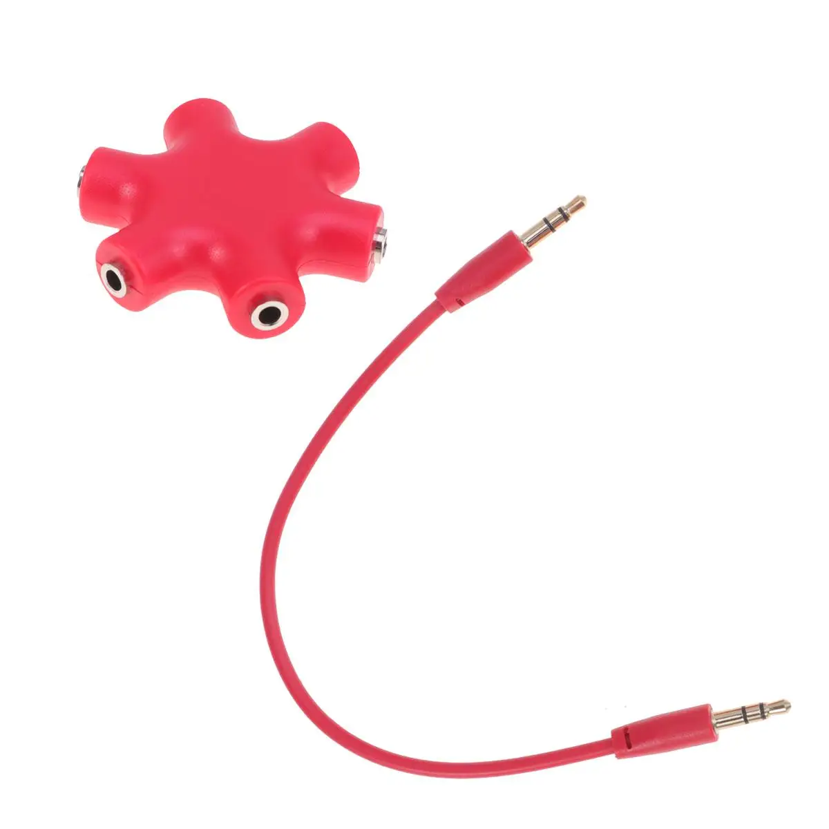 

Earphone Splitter Adapter Headphone Audio Connector 35mm Jack Wired For Sharing Classroom Environments headphone
