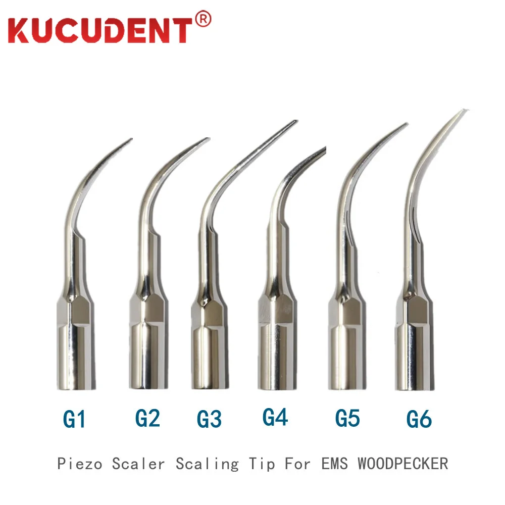 5 Stück Dental-Scaler-Spitzen Passend für EMS Woodpecker Ultraschall-Handstück Scaling-Spitzen Endodontische Zahnreinigung G1 G2 G3 G4 G5 G6 – Detail 2
